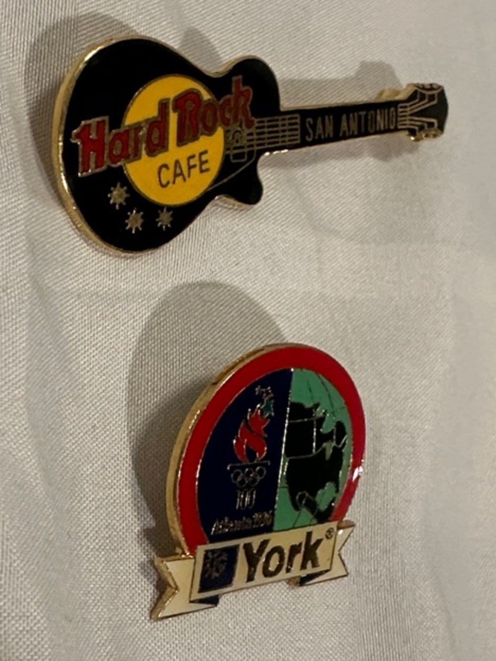 Hard Rock and New York collector pins